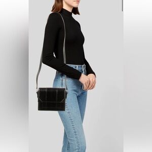 Barbara Bui Black Elaphe Snakeskin Madness Crossbody Bag One Size